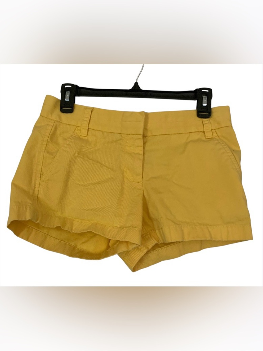 J.Crew Yellow Chino Shorts Size 2 | 3" Inseam | Classic Summer Preppy